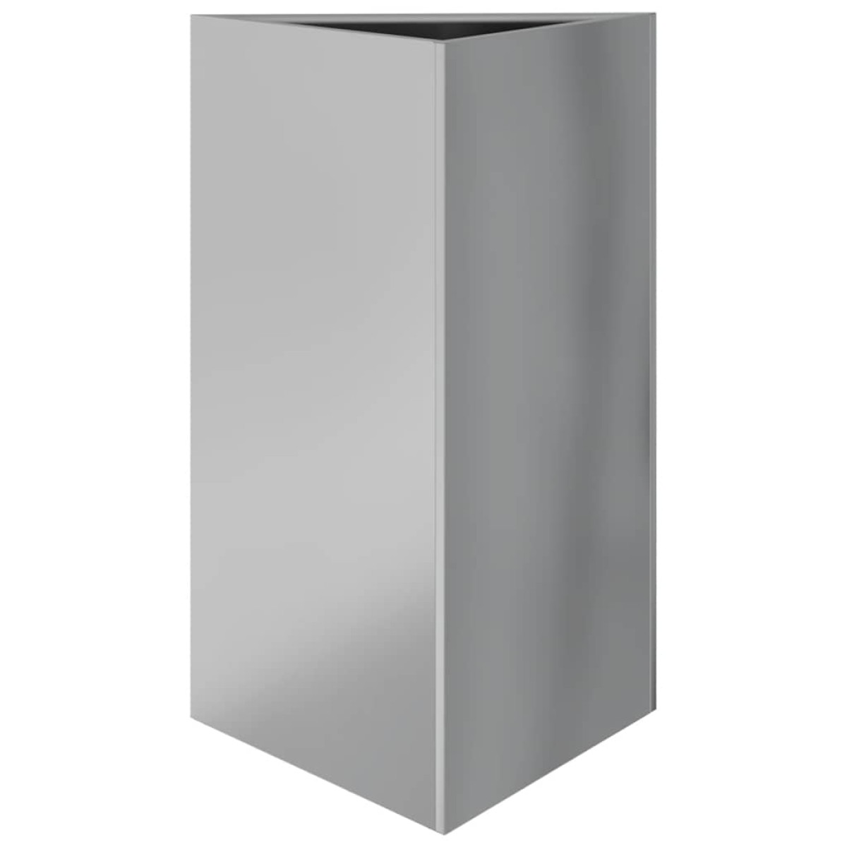 vidaXL Ζαρντινιέρες Κήπου 2 τεμ. Τρίγωνο 50x43x75 εκ Γαλβ. Ατσάλι