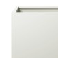 vidaXL Ζαρντινιέρα Κήπου Λευκή 30x30x30 εκ. από Ατσάλι