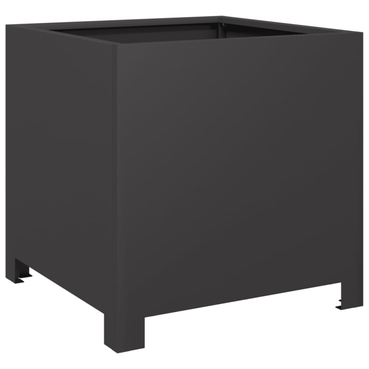 vidaXL Ζαρντινιέρα Μαύρη 40 x 40 x 40 εκ. από Ατσάλι