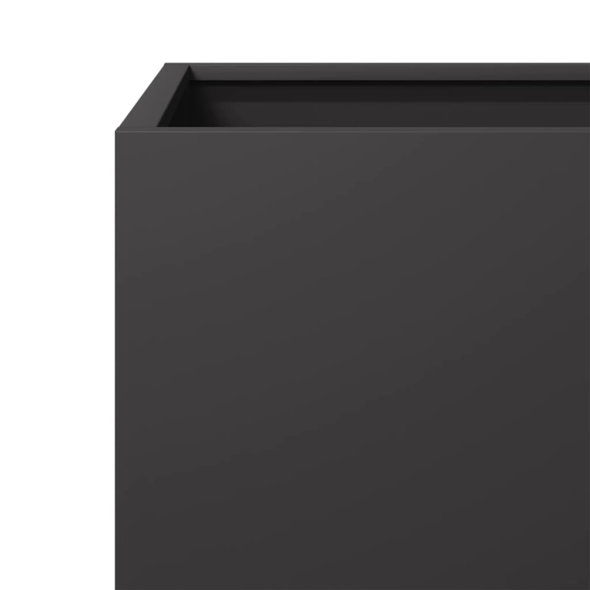 vidaXL Ζαρντινιέρα Μαύρη 40 x 40 x 40 εκ. από Ατσάλι