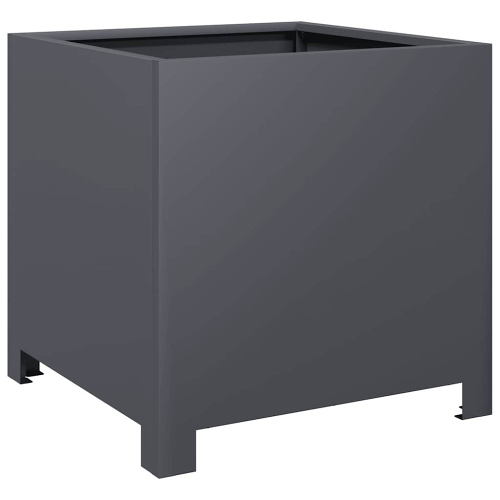 vidaXL Ζαρντινιέρα Κήπου Ανθρακί 40x40x40 εκ. από Ατσάλι