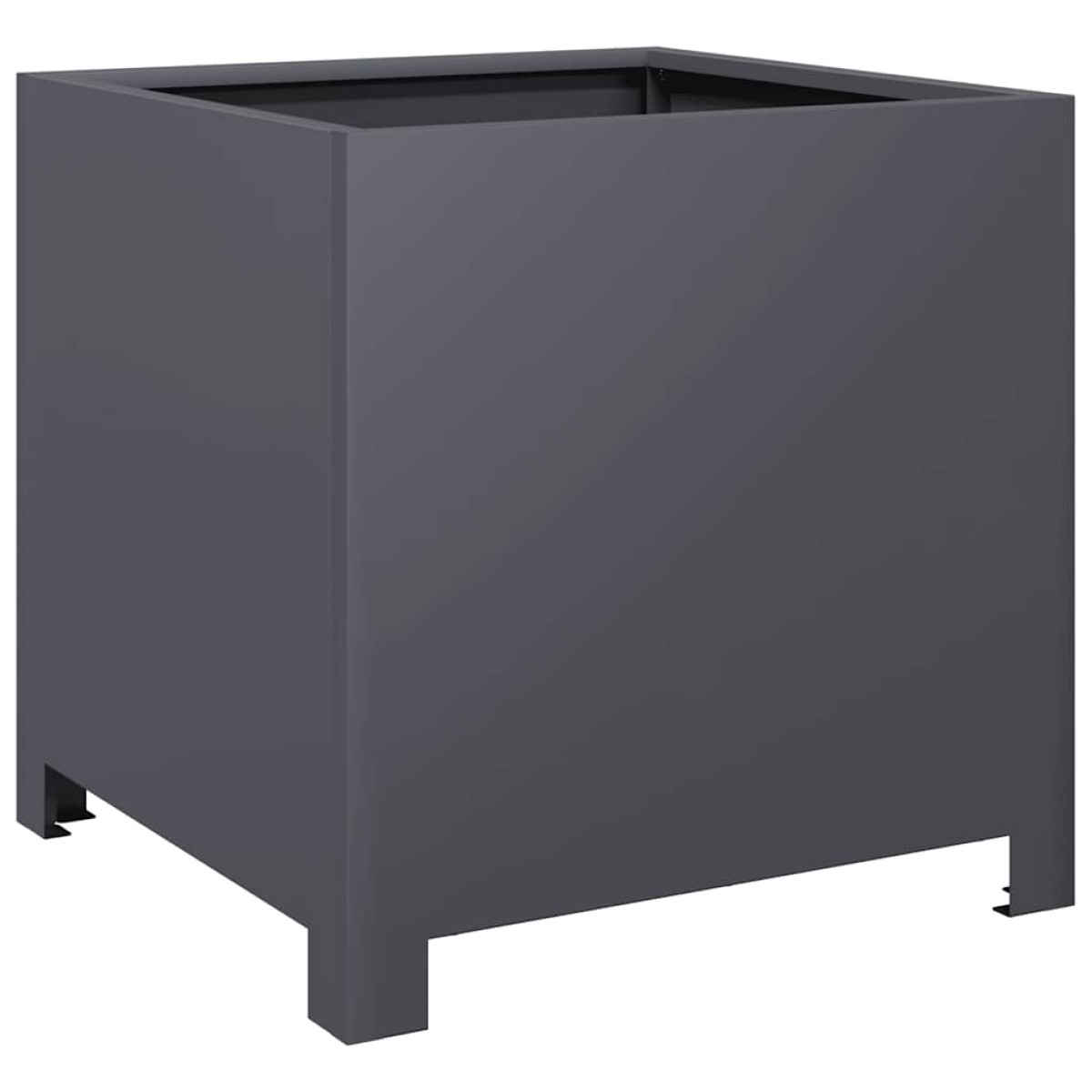 vidaXL Ζαρντινιέρα Κήπου Ανθρακί 40x40x40 εκ. από Ατσάλι