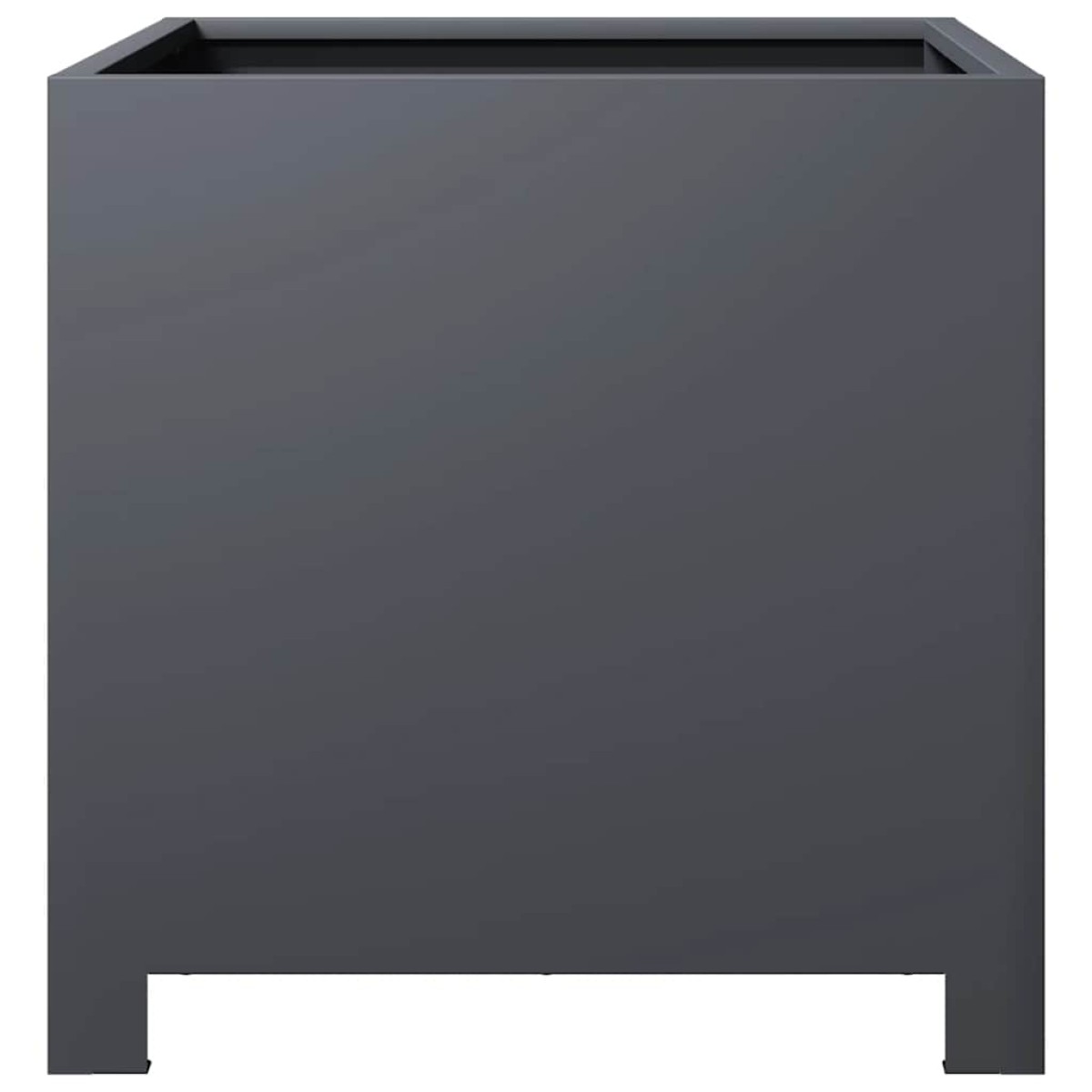 vidaXL Ζαρντινιέρα Κήπου Ανθρακί 40x40x40 εκ. από Ατσάλι