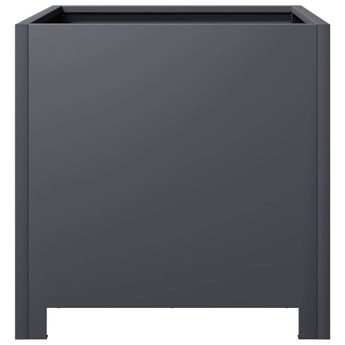 vidaXL Ζαρντινιέρα Κήπου Ανθρακί 40x40x40 εκ. από Ατσάλι
