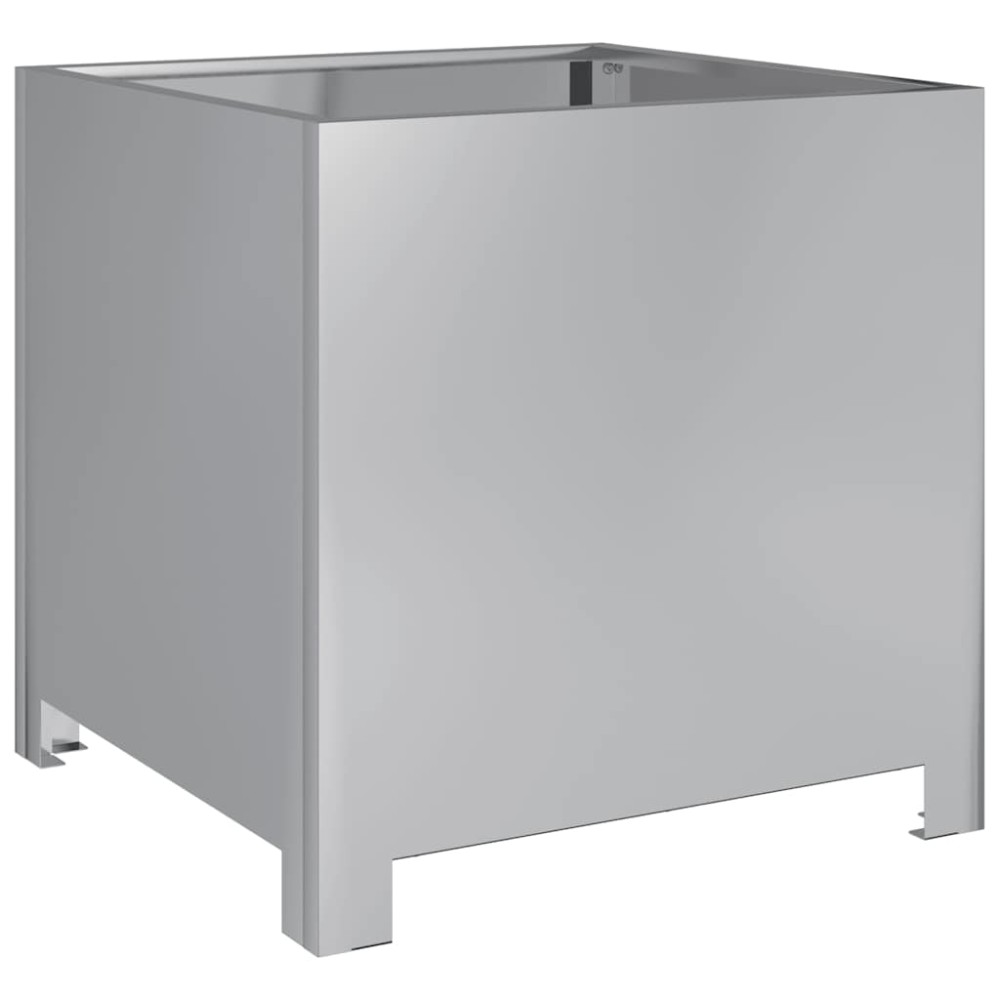 vidaXL Ζαρντινιέρα Κήπου 40x40x40 εκ. Γαλβανισμένο Χάλυβα