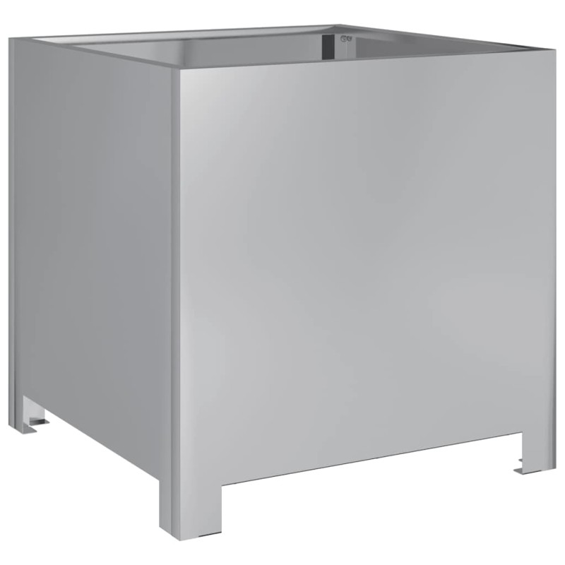 vidaXL Ζαρντινιέρα Κήπου 40x40x40 εκ. Γαλβανισμένο Χάλυβα