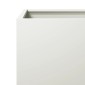 vidaXL Ζαρντινιέρα Κήπου Λευκό 50 x 50 x 50 εκ από Ατσάλι