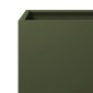 vidaXL Ζαρντινιέρα Κήπου Λαδί 50x50x50 εκ. από Ατσάλι