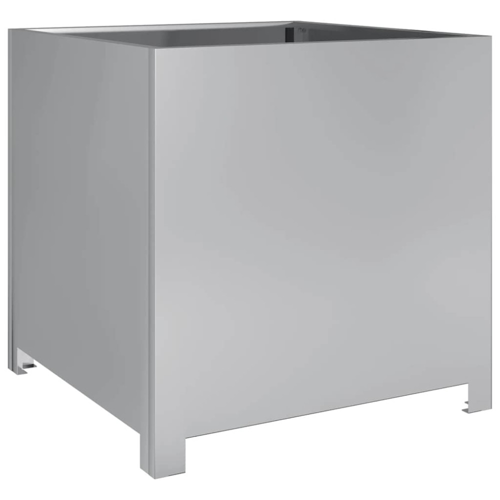 vidaXL Ζαρντινιέρα Κήπου 50x50x50 εκ. από Γαλβανισμένο Χάλυβα