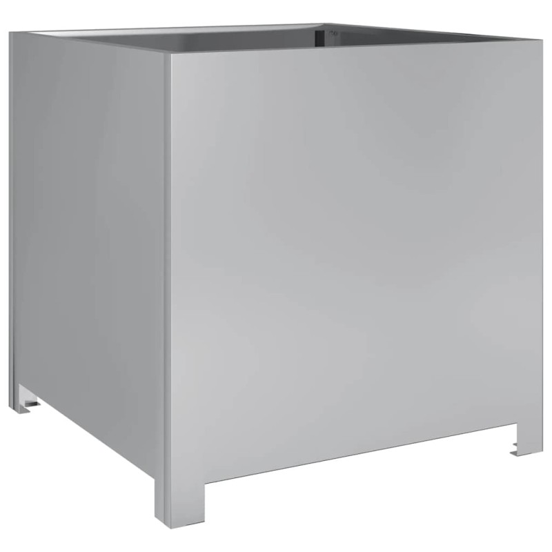 vidaXL Ζαρντινιέρα Κήπου 50x50x50 εκ. από Γαλβανισμένο Χάλυβα