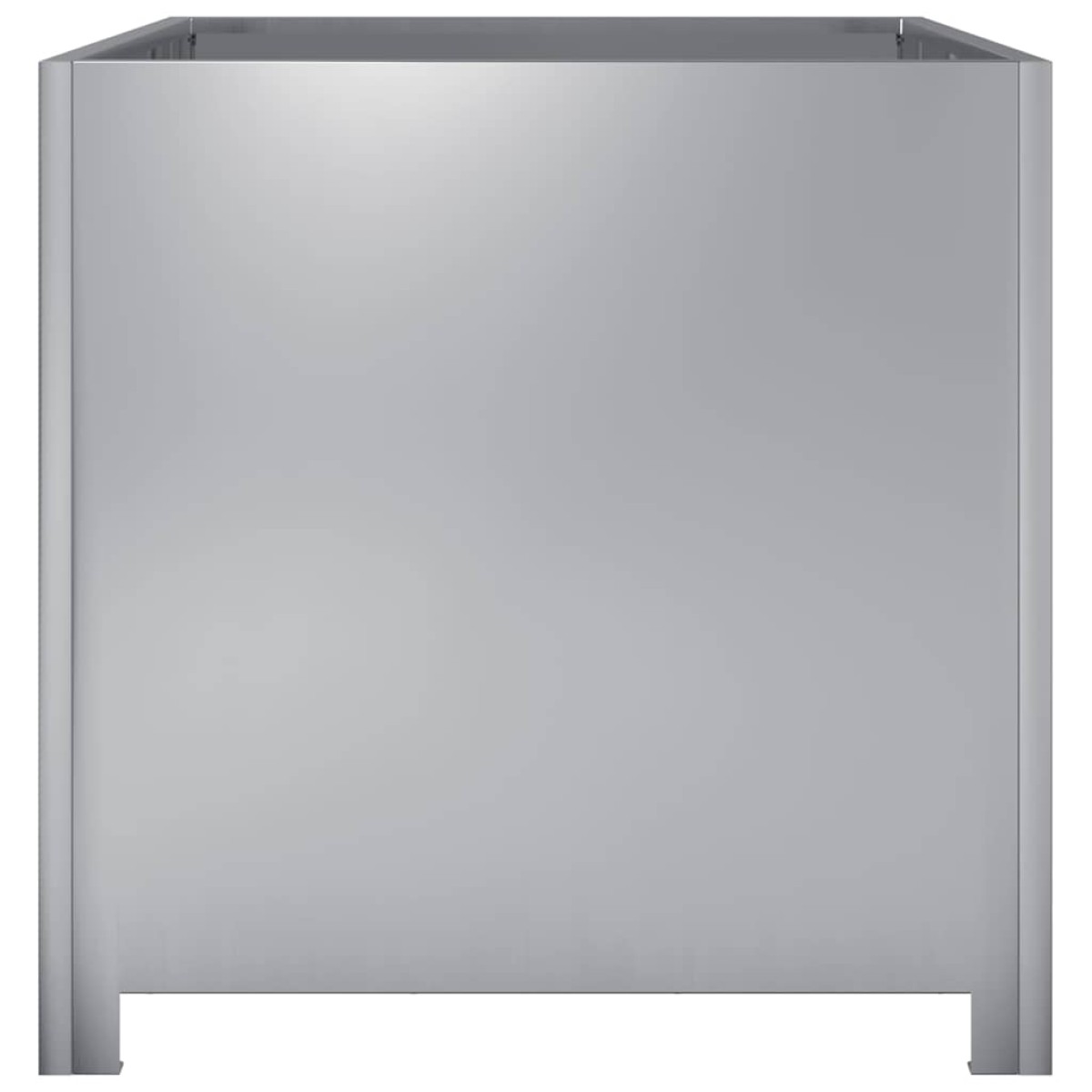 vidaXL Ζαρντινιέρα Κήπου 50x50x50 εκ. από Γαλβανισμένο Χάλυβα