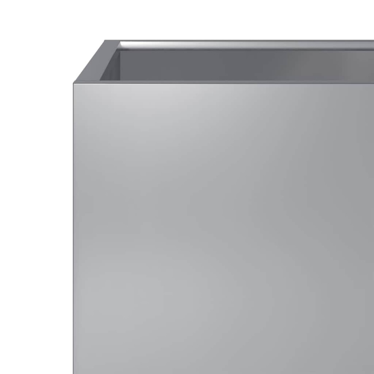 vidaXL Ζαρντινιέρα Κήπου 50x50x50 εκ. από Γαλβανισμένο Χάλυβα