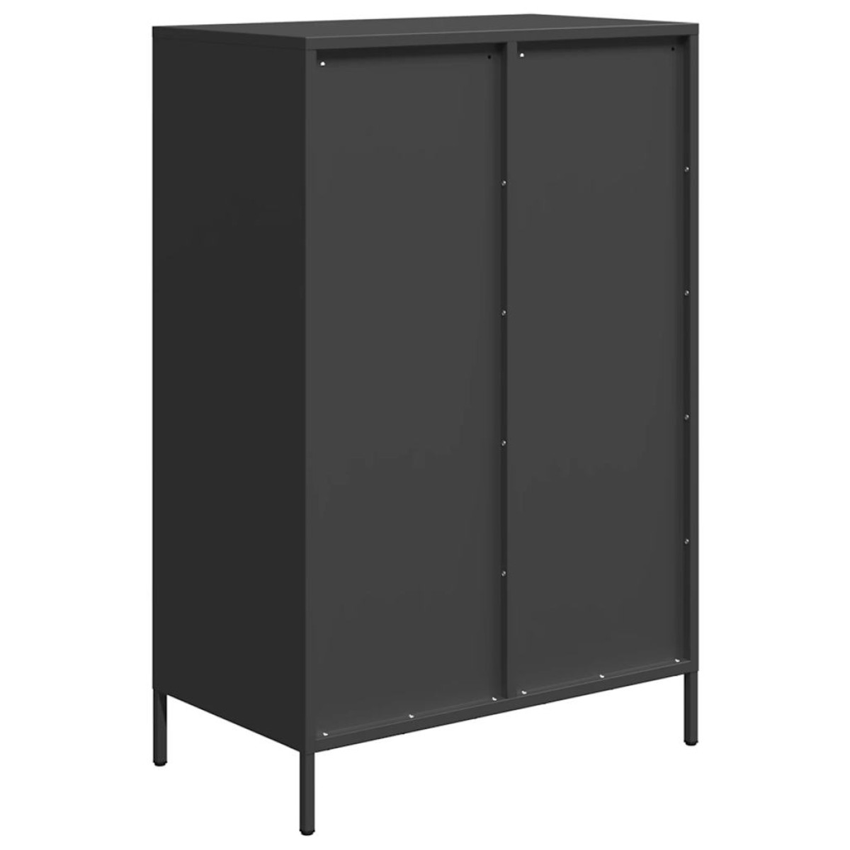 vidaXL Ντουλάπι Μαύρο 68 x 39 x 101,5 εκ. από Χάλυβα
