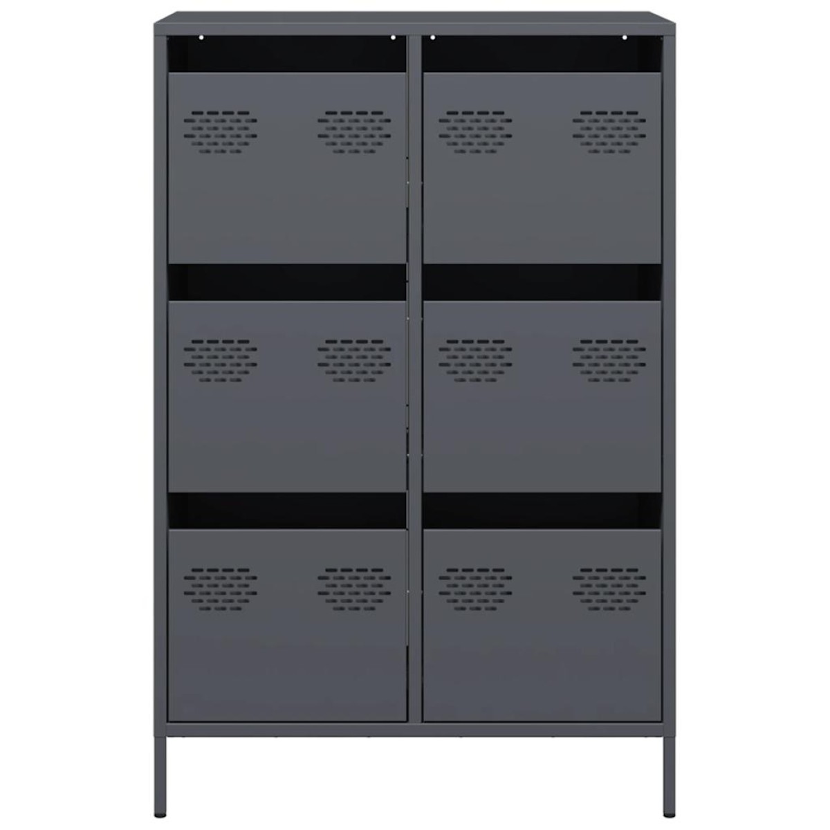 vidaXL Ντουλάπι Ανθρακί 68x39x101,5 εκ. από Χάλυβα