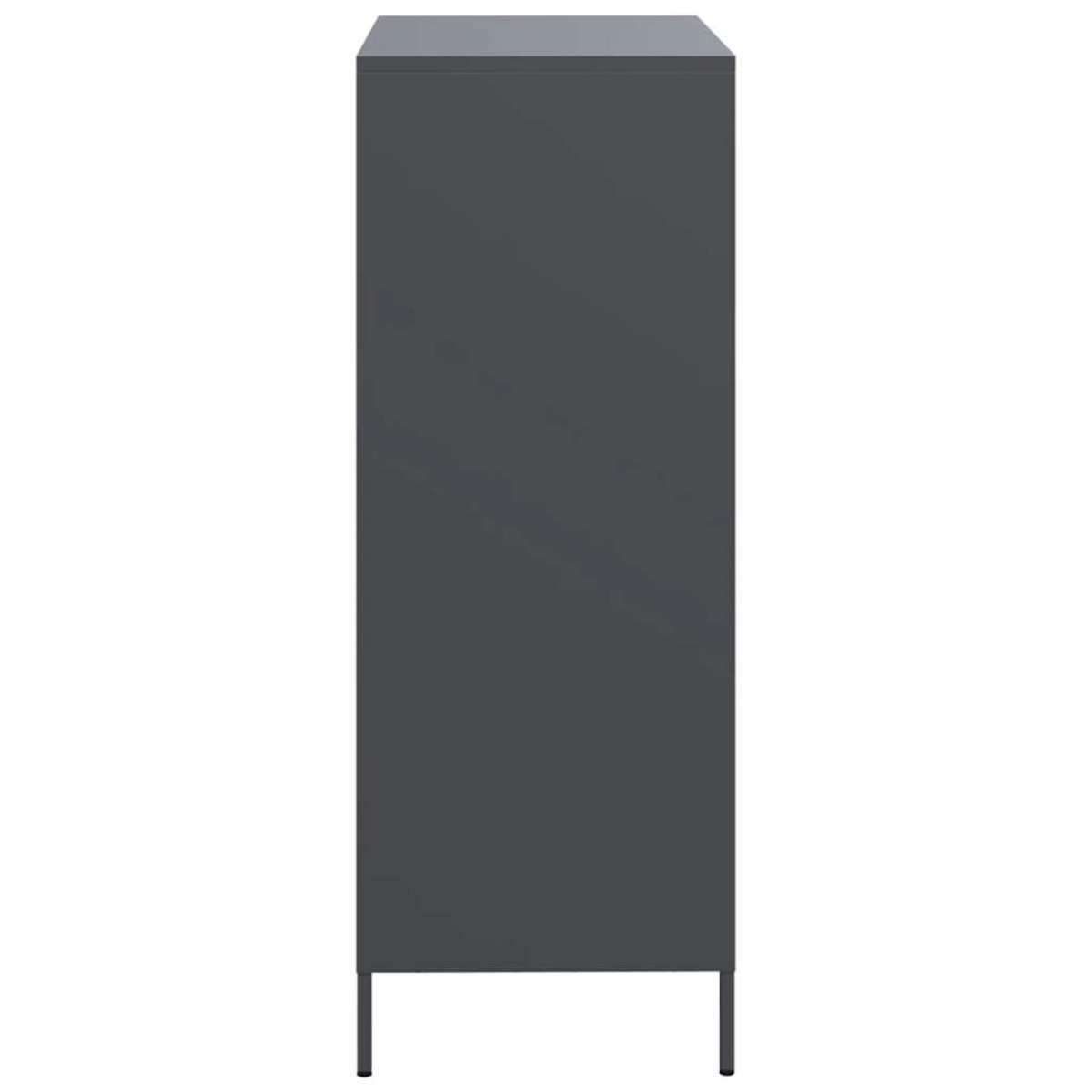 vidaXL Ντουλάπι Ανθρακί 68x39x101,5 εκ. από Χάλυβα