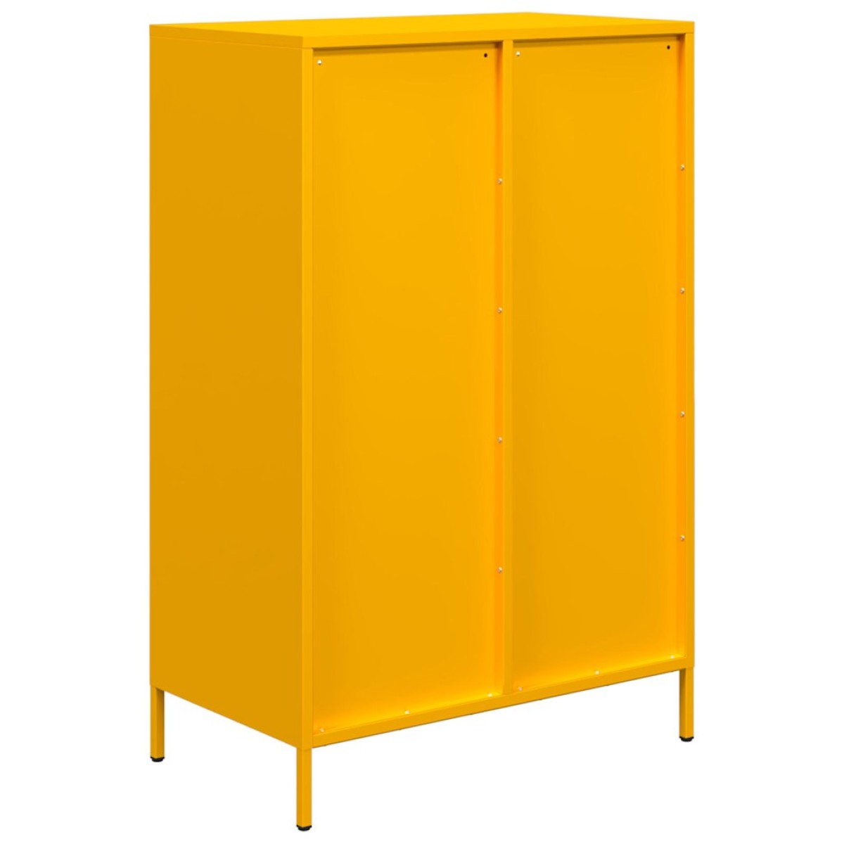 vidaXL Ντουλάπι Μουσταρδί 68x39x101,5 εκ. από Ατσάλι