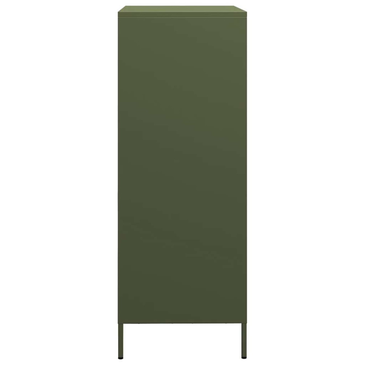 vidaXL Ντουλάπι Πράσινο Λαδί 68x39x101,5 εκ. από Ατσάλι