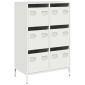 vidaXL Ντουλάπι Λευκό 68x39x101,5 εκ. από Χάλυβα