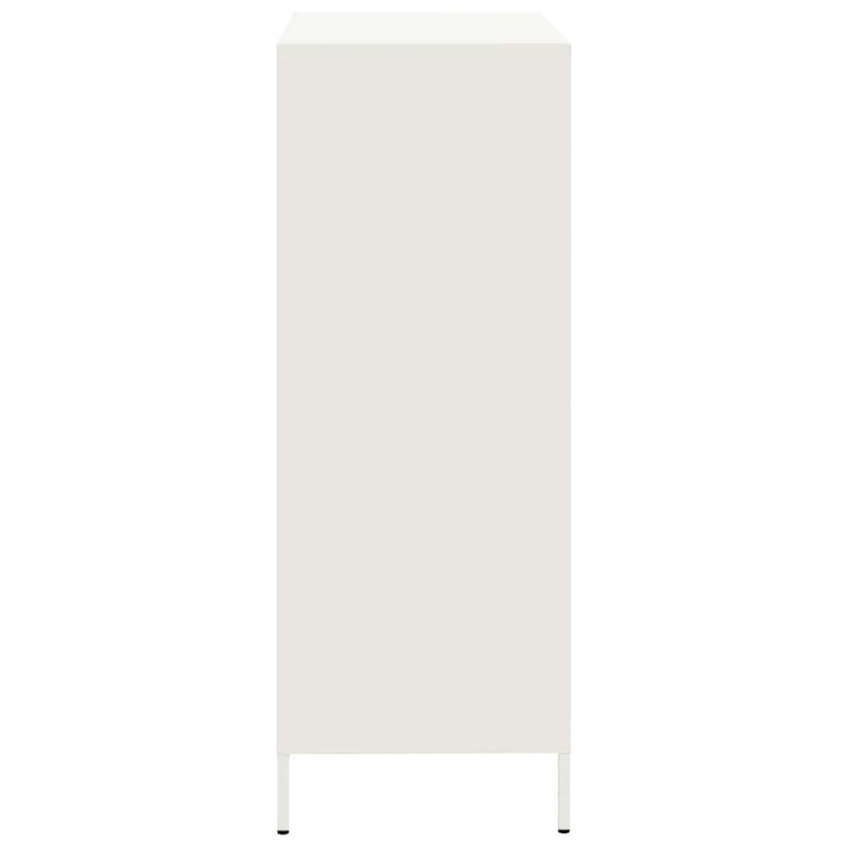 vidaXL Ντουλάπι Λευκό 68x39x101,5 εκ. από Χάλυβα
