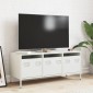 vidaXL Έπιπλο Τηλεόρασης Λευκό 101,5x39x43,5 εκ. Ατσάλι Ψυχρής Έλασης