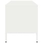 vidaXL Έπιπλο Τηλεόρασης Λευκό 101,5x39x43,5 εκ. Ατσάλι Ψυχρής Έλασης
