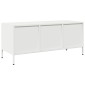 vidaXL Έπιπλο Τηλεόρασης Λευκό 101,5x39x43,5 εκ. Ατσάλι Ψυχρής Έλασης
