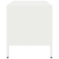 vidaXL Έπιπλο Τηλεόρασης Λευκό 68x39x43,5 εκ. Ατσάλι Ψυχρής Έλασης