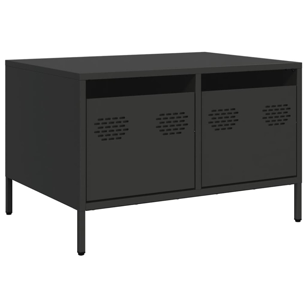 vidaXL Έπιπλο Τηλεόρασης Μαύρο 68x50x43,5 εκ. Χάλυβας Ψυχρής Έλασης