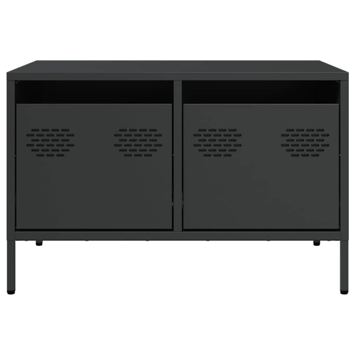 vidaXL Έπιπλο Τηλεόρασης Μαύρο 68x50x43,5 εκ. Χάλυβας Ψυχρής Έλασης