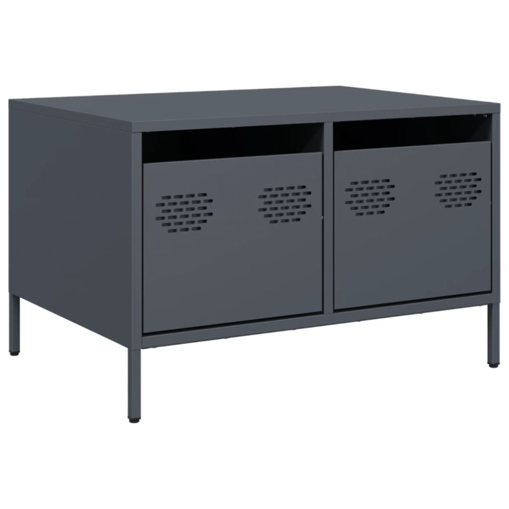 vidaXL Έπιπλο Τηλεόρασης Ανθρακί 68x50x43,5 εκ. Ατσάλι Ψυχρής Έλασης