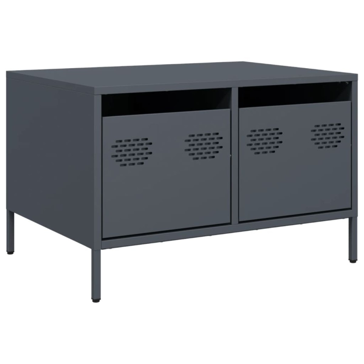 vidaXL Έπιπλο Τηλεόρασης Ανθρακί 68x50x43,5 εκ. Ατσάλι Ψυχρής Έλασης