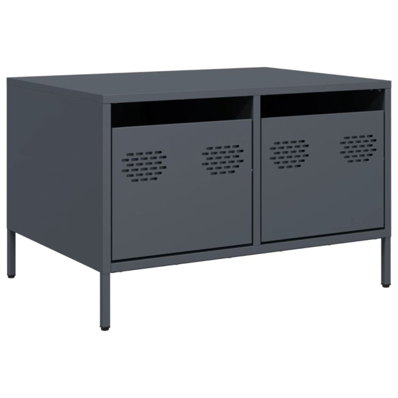 vidaXL Έπιπλο Τηλεόρασης Ανθρακί 68x50x43,5 εκ. Ατσάλι Ψυχρής Έλασης
