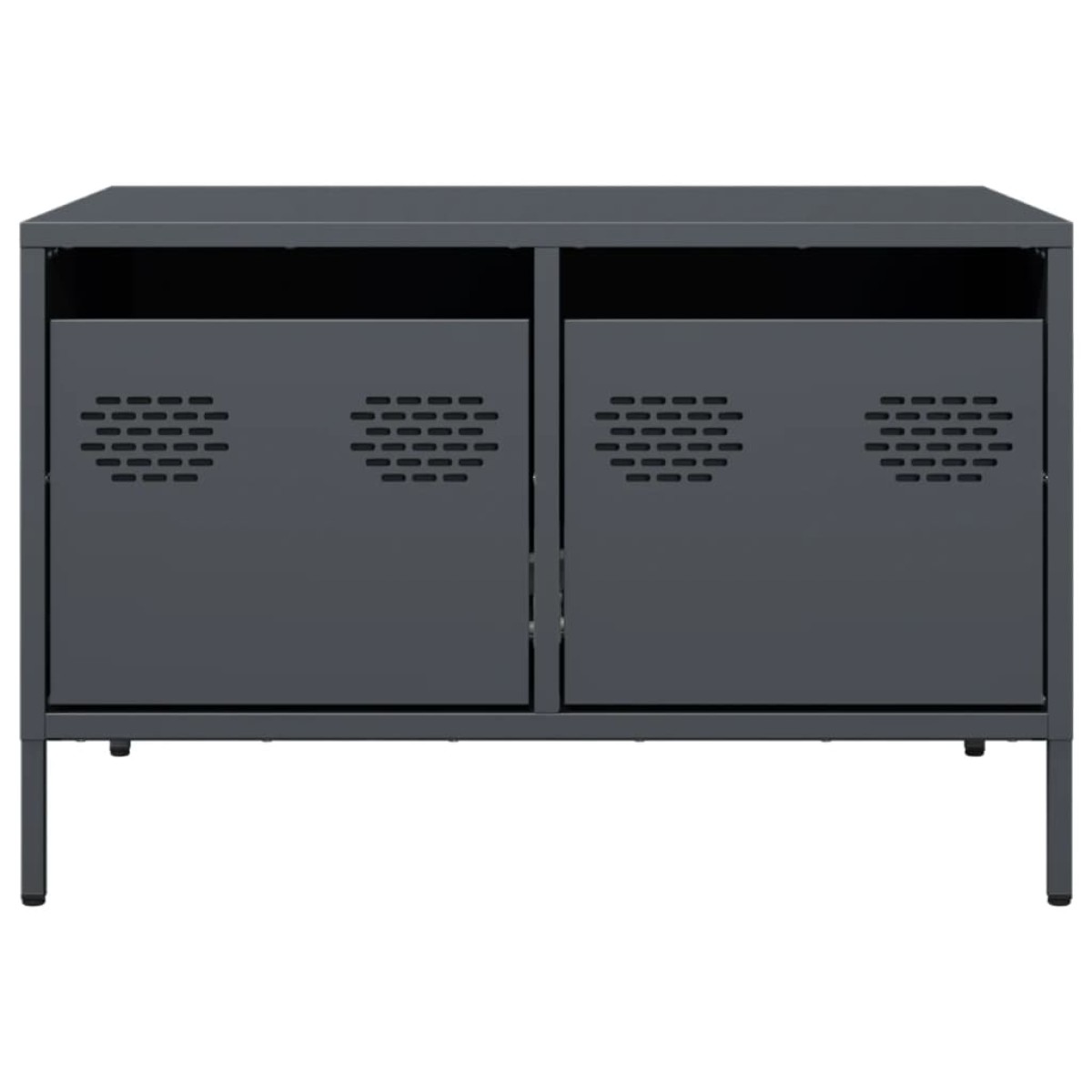 vidaXL Έπιπλο Τηλεόρασης Ανθρακί 68x50x43,5 εκ. Ατσάλι Ψυχρής Έλασης