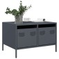 vidaXL Έπιπλο Τηλεόρασης Ανθρακί 68x50x43,5 εκ. Ατσάλι Ψυχρής Έλασης