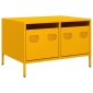 vidaXL Έπιπλο Τηλεόρασης Μουσταρδί 68x50x43,5 εκ. Ατσάλι Ψυχρής Έλασης