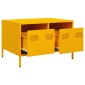 vidaXL Έπιπλο Τηλεόρασης Μουσταρδί 68x50x43,5 εκ. Ατσάλι Ψυχρής Έλασης