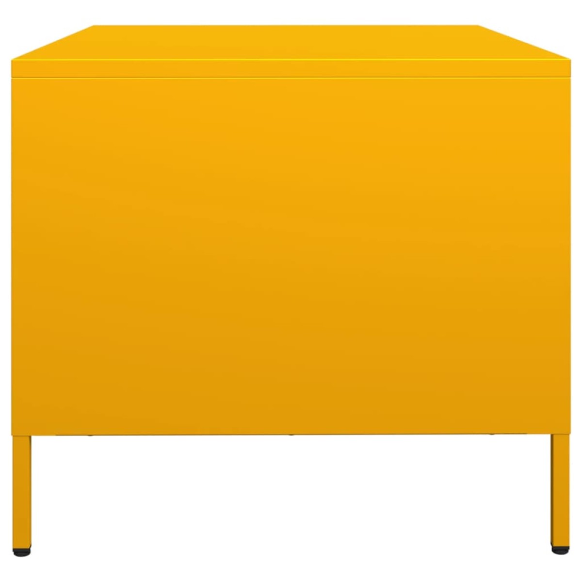 vidaXL Έπιπλο Τηλεόρασης Μουσταρδί 68x50x43,5 εκ. Ατσάλι Ψυχρής Έλασης