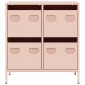 vidaXL Ντουλάπι Ροζ 68x39x73,5 εκ. από Χάλυβα Ψυχρής Έλασης
