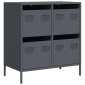 vidaXL Ντουλάπι Ανθρακί 68x39x73,5 εκ. από Χάλυβα Ψυχρής Έλασης
