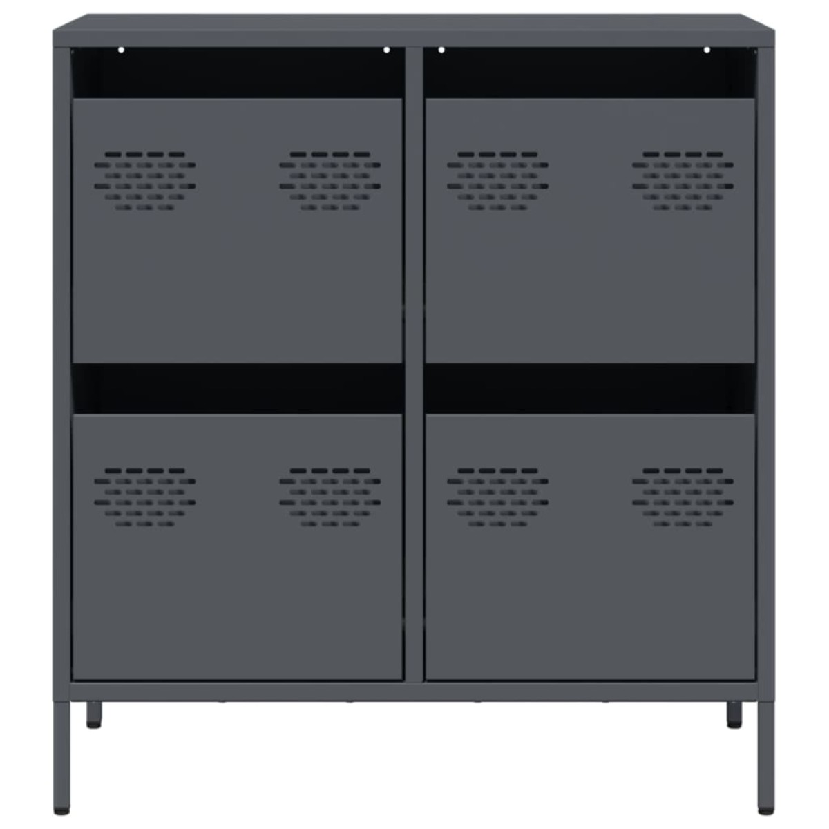 vidaXL Ντουλάπι Ανθρακί 68x39x73,5 εκ. από Χάλυβα Ψυχρής Έλασης