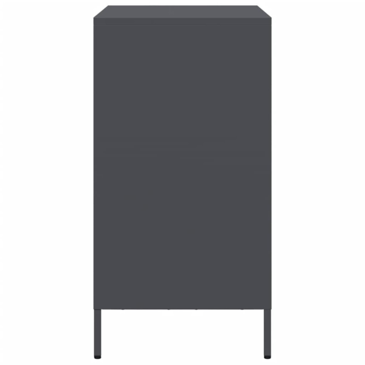 vidaXL Ντουλάπι Ανθρακί 68x39x73,5 εκ. από Χάλυβα Ψυχρής Έλασης