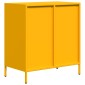 vidaXL Ντουλάπι Μουσταρδί 68x39x73,5 εκ. από Χάλυβα Ψυχρής Έλασης