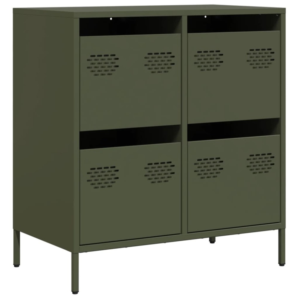 vidaXL Ντουλάπι Λαδί 68x39x73,5 εκ. από Χάλυβα Ψυχρής Έλασης