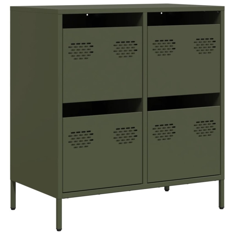 vidaXL Ντουλάπι Λαδί 68x39x73,5 εκ. από Χάλυβα Ψυχρής Έλασης