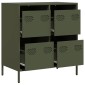 vidaXL Ντουλάπι Λαδί 68x39x73,5 εκ. από Χάλυβα Ψυχρής Έλασης