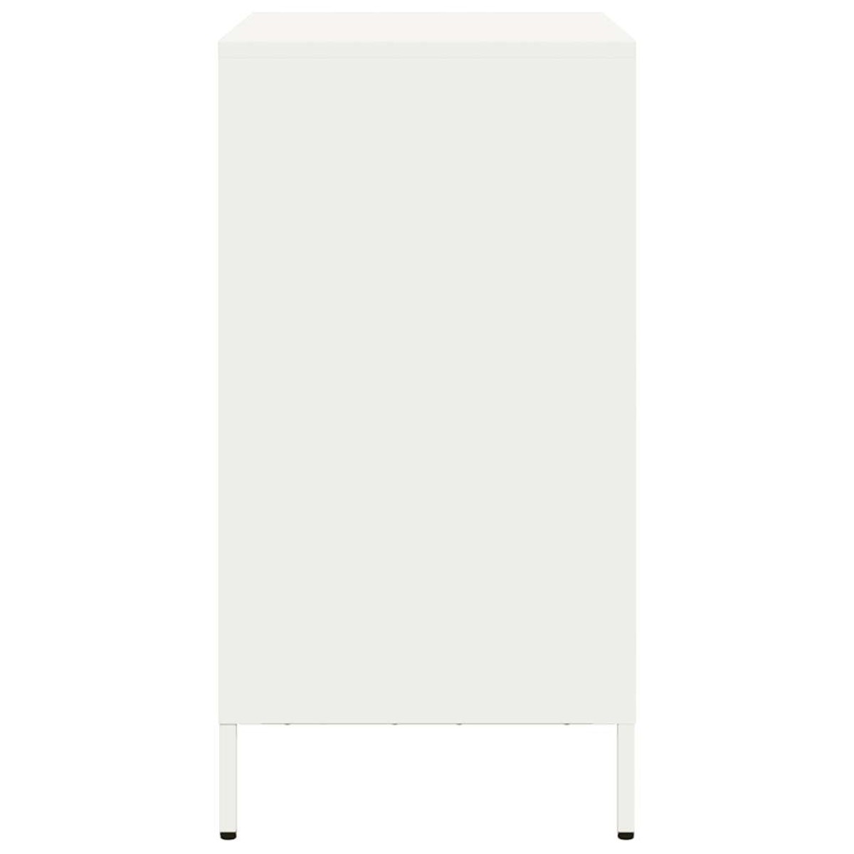 vidaXL Ντουλάπι Λευκό 68x39x73,5 εκ. από Χάλυβα Ψυχρής Έλασης