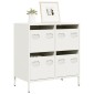 vidaXL Ντουλάπι Λευκό 68x39x73,5 εκ. από Χάλυβα Ψυχρής Έλασης