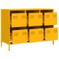 vidaXL Ντουλάπι Μουσταρδί 101,5x39x73,5 εκ. από Χάλυβα Ψυχρής Έλασης