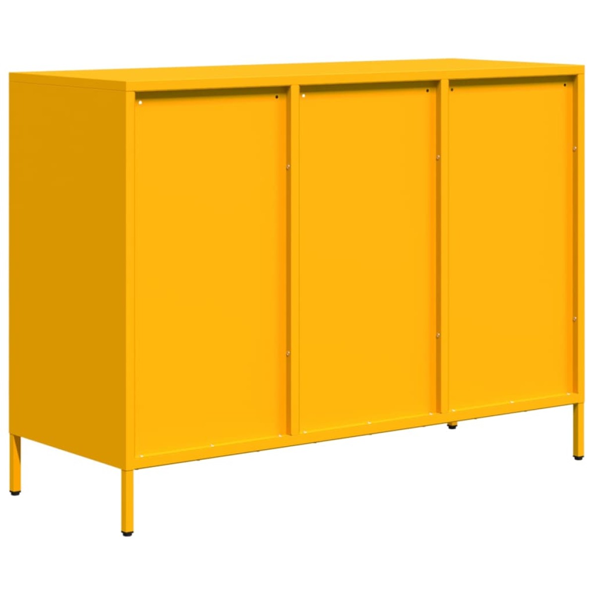 vidaXL Ντουλάπι Μουσταρδί 101,5x39x73,5 εκ. από Χάλυβα Ψυχρής Έλασης