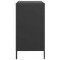 vidaXL Ντουλάπι Μαύρο 68x39x73,5 εκ. από Χάλυβα Ψυχρής Έλασης
